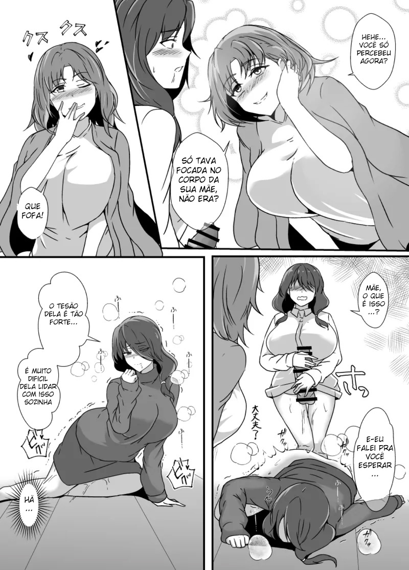 Musume ga Futanari Zetsurin nanode Mamatomo ni Seishori o Tetsudatte Morau - Foto 11