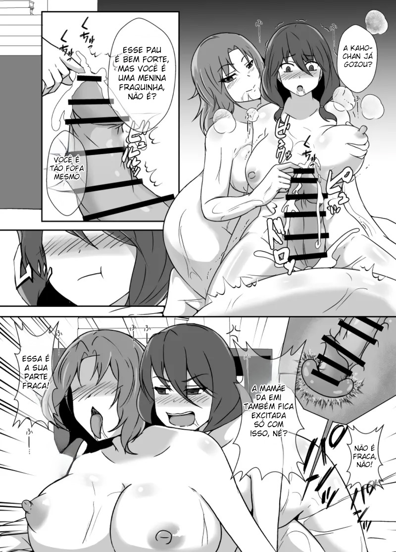 Musume ga Futanari Zetsurin nanode Mamatomo ni Seishori o Tetsudatte Morau - Foto 46