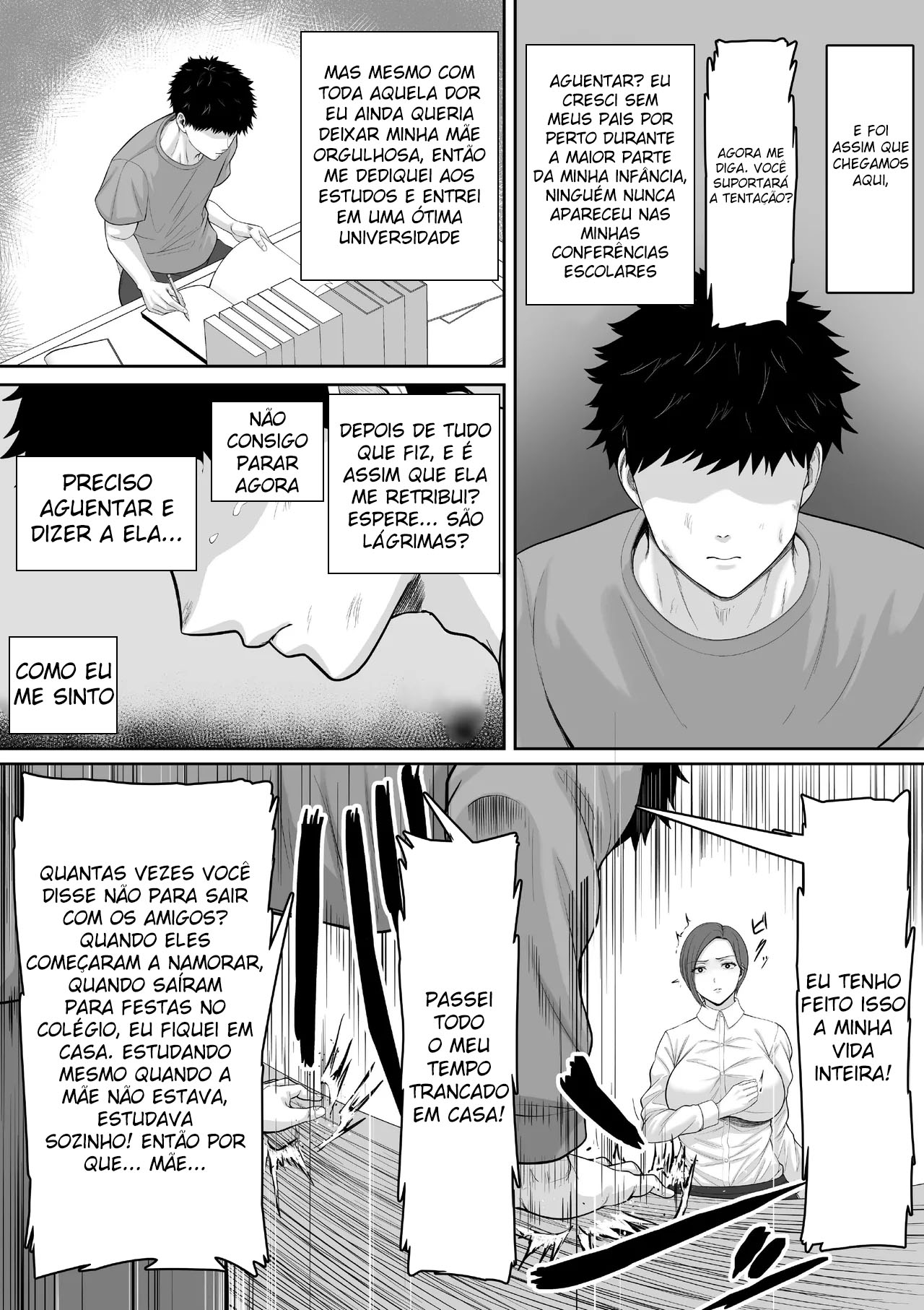 Bakunyuu dakedo Majime na Junsa Buchou Okaa-san ga Ore no Chinpo o Chitsu Koki de Nuite Kureru Hanashi - Foto 6