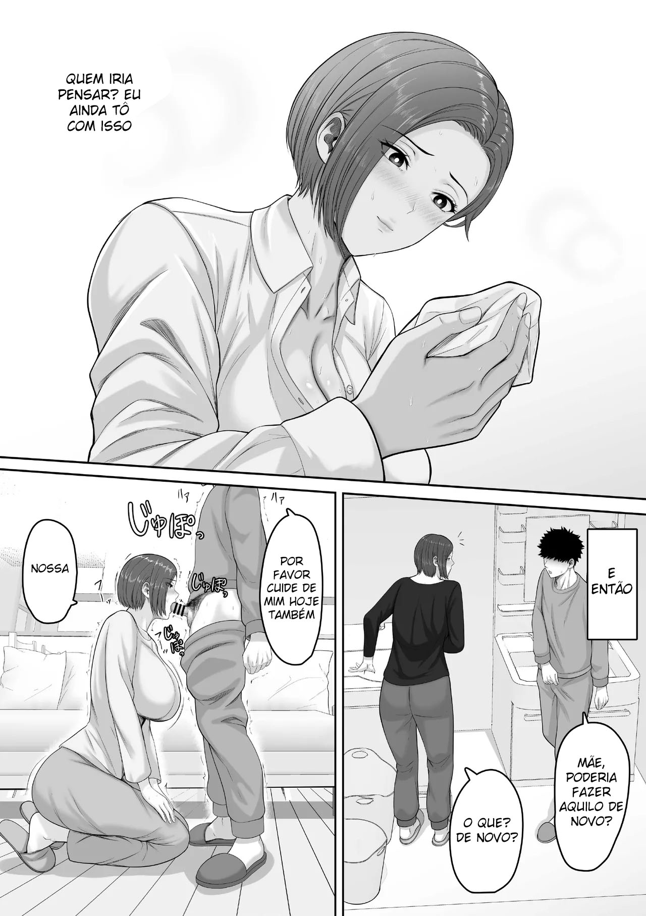 Bakunyuu dakedo Majime na Junsa Buchou Okaa-san ga Ore no Chinpo o Chitsu Koki de Nuite Kureru Hanashi - Foto 19