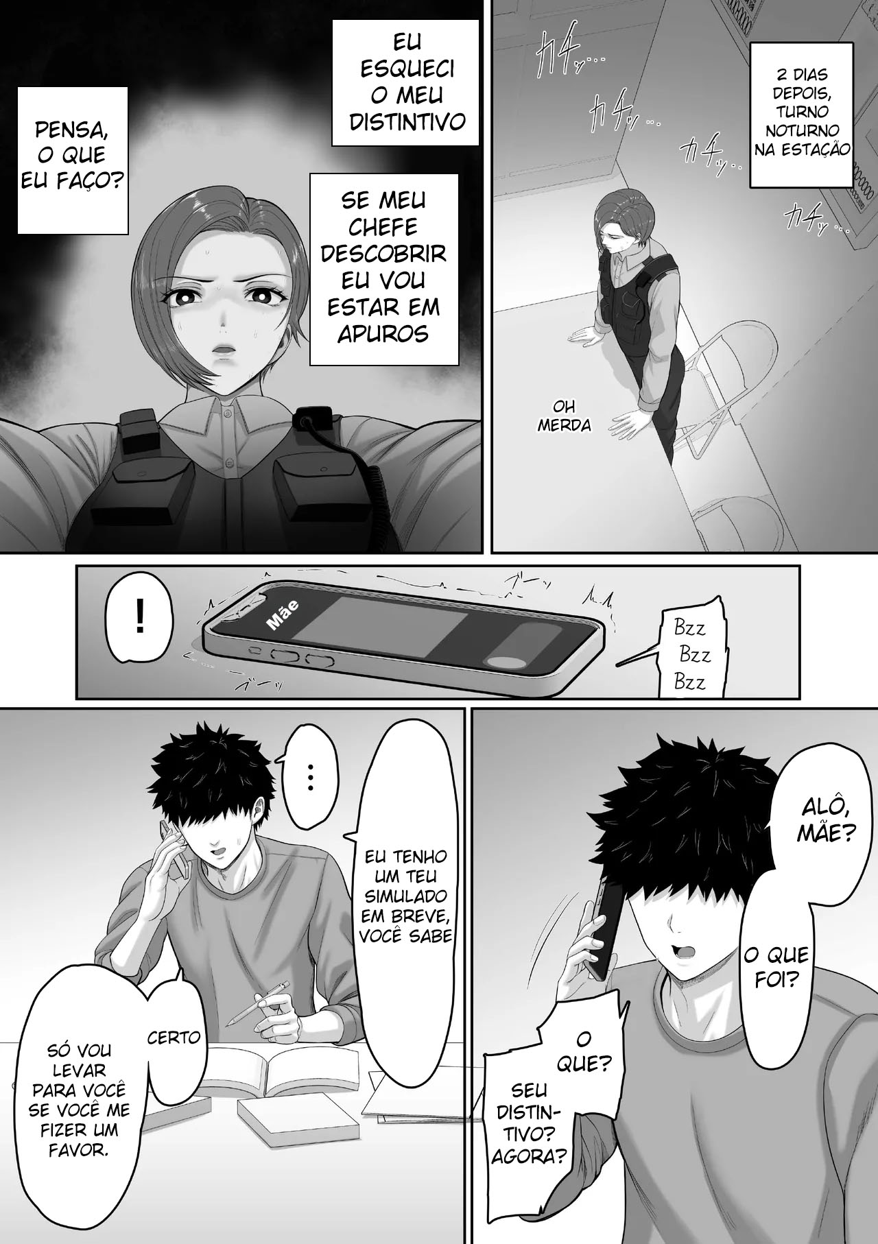 Bakunyuu dakedo Majime na Junsa Buchou Okaa-san ga Ore no Chinpo o Chitsu Koki de Nuite Kureru Hanashi - Foto 30