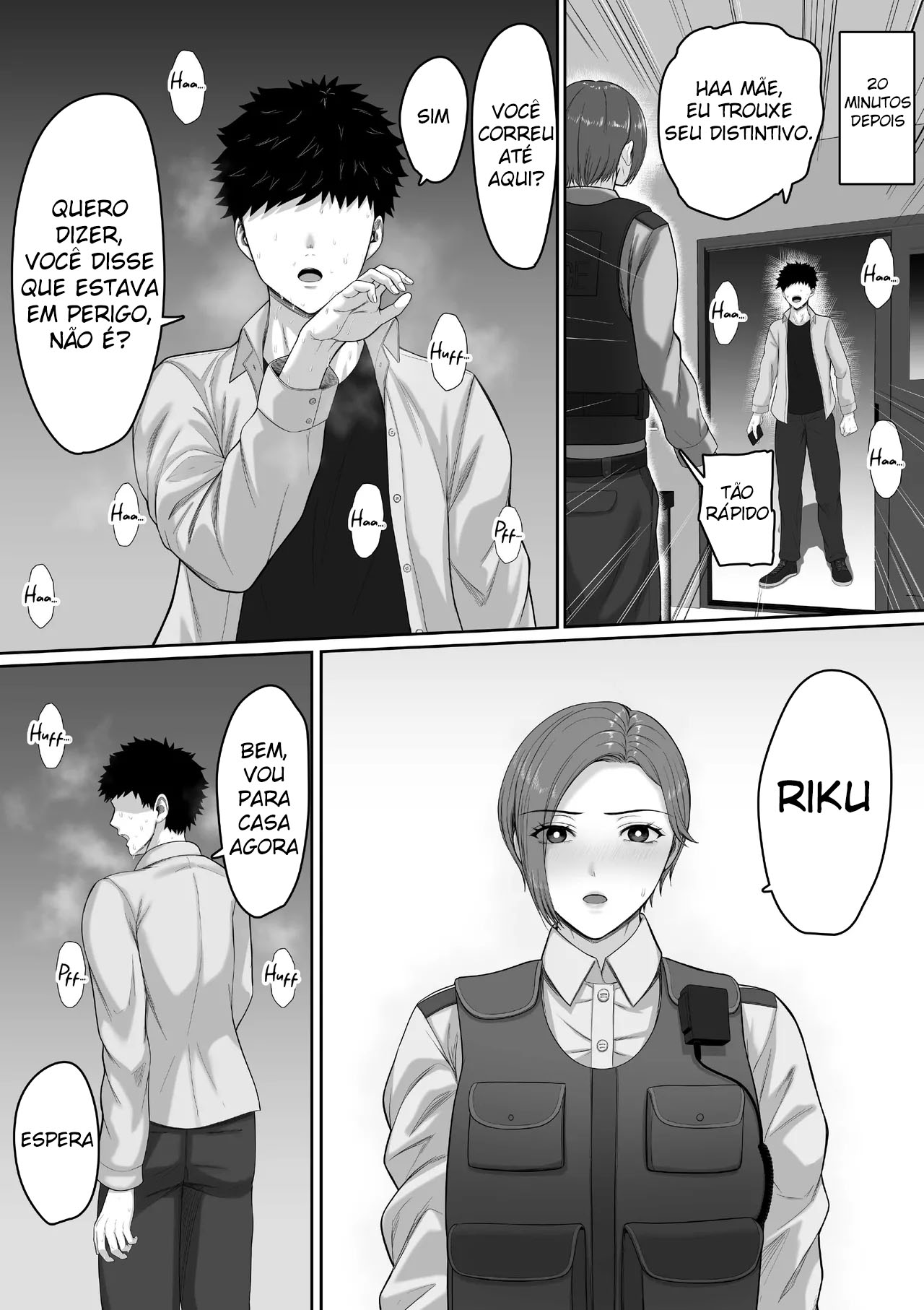 Bakunyuu dakedo Majime na Junsa Buchou Okaa-san ga Ore no Chinpo o Chitsu Koki de Nuite Kureru Hanashi - Foto 32