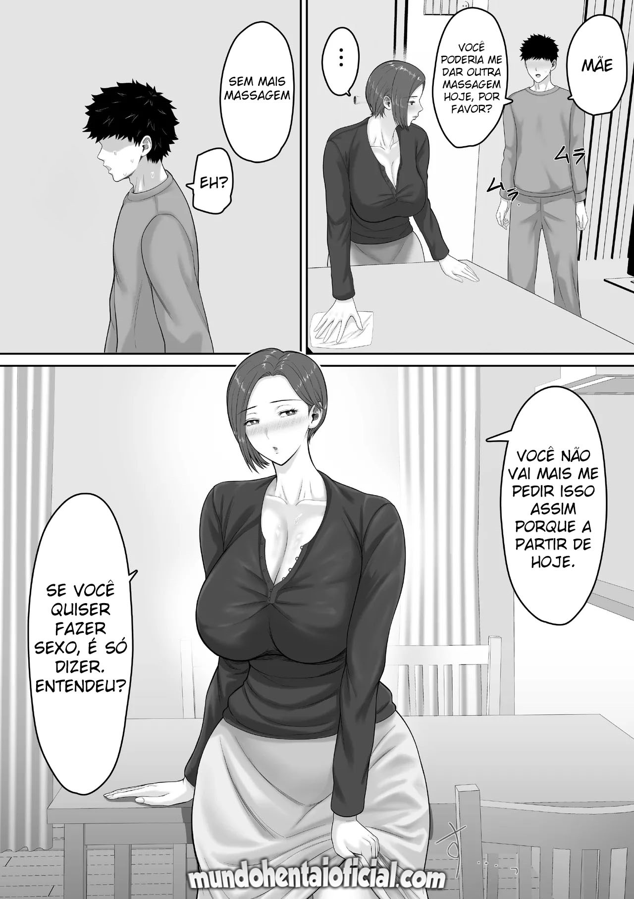 Bakunyuu dakedo Majime na Junsa Buchou Okaa-san ga Ore no Chinpo o Chitsu Koki de Nuite Kureru Hanashi - Foto 51