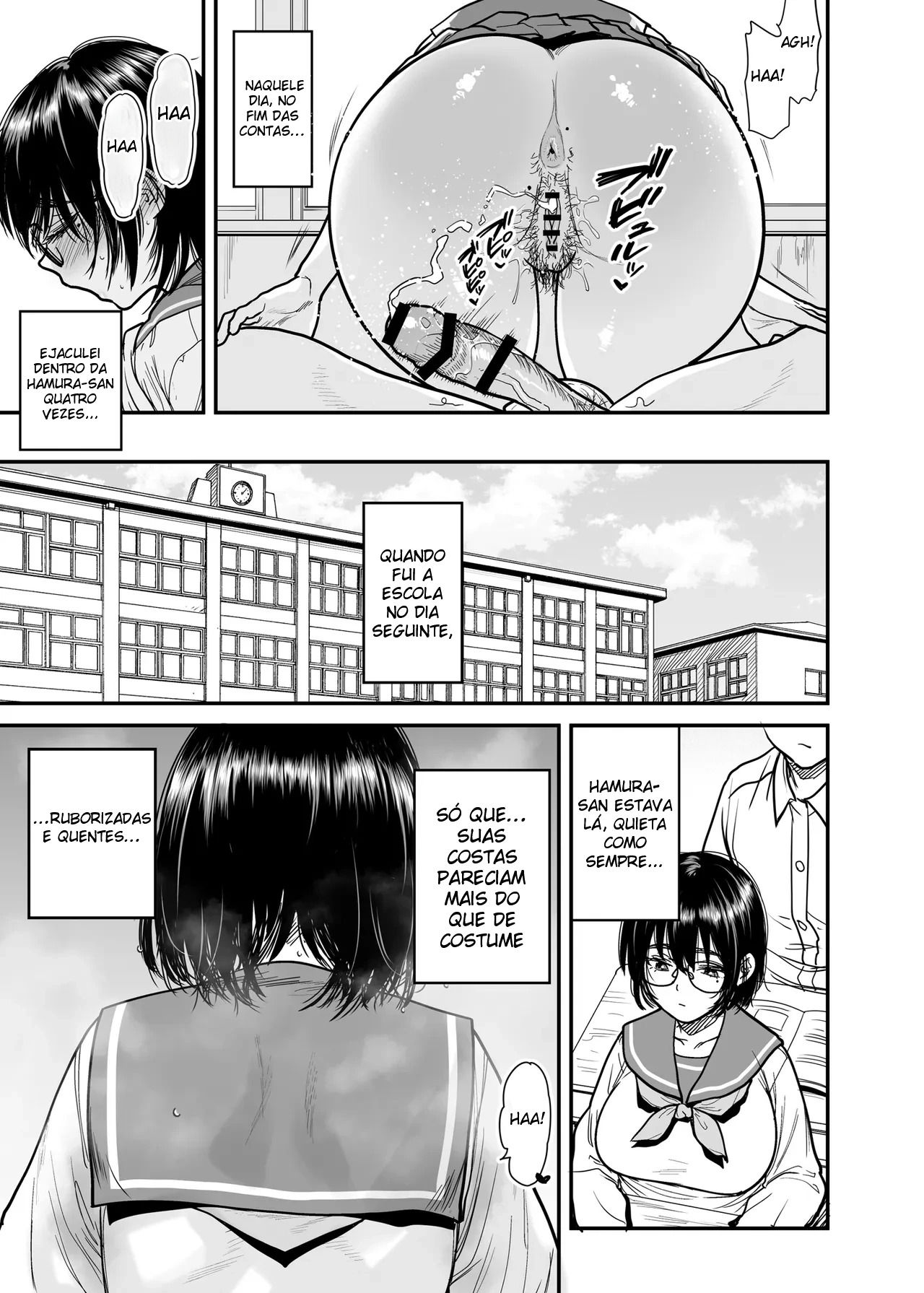 Transformando a Sala do Clube de Literatura Em Um Quarto de Sexo Com a Hamura-san, Que é Suada e Tarada Em Segredo - Foto 22
