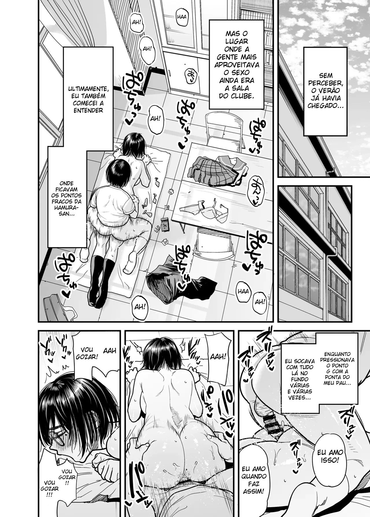 Transformando a Sala do Clube de Literatura Em Um Quarto de Sexo Com a Hamura-san, Que é Suada e Tarada Em Segredo - Foto 27